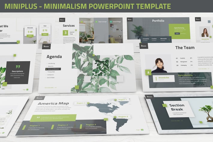 MiniPlus - Minimalism Powerpoint Template