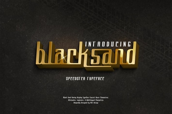 Black Sand Typeface