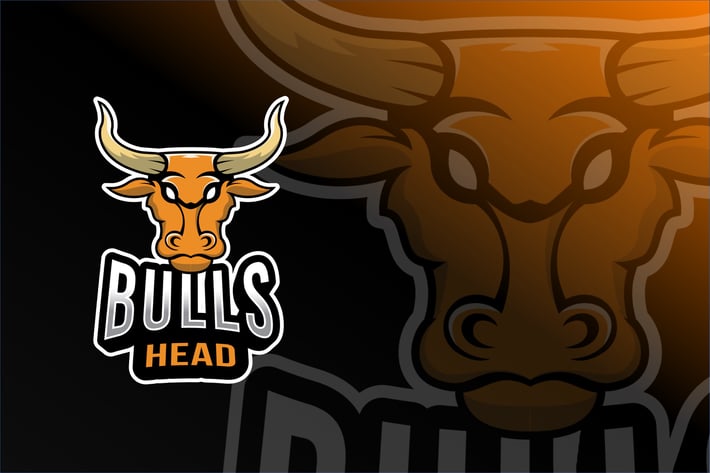 Bulls Head Esport Logo Template