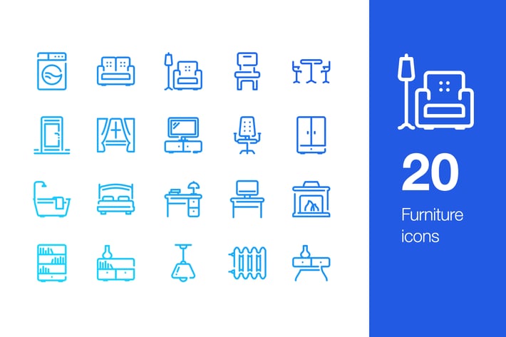 20 Furniture icons