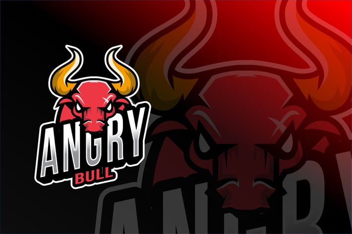 Angry Bull Esport Logo Template
