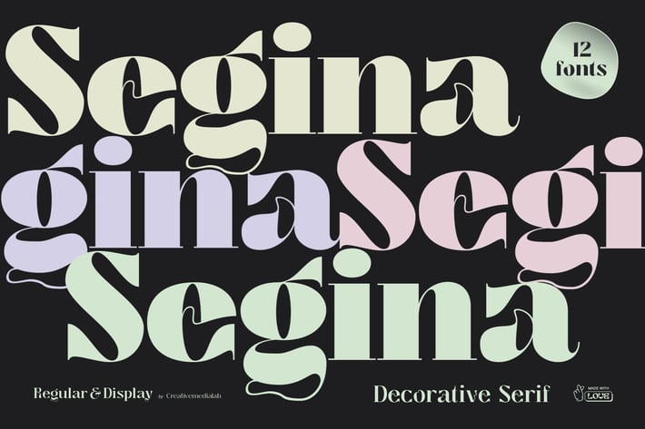Segina - Psychedelic Serif Family