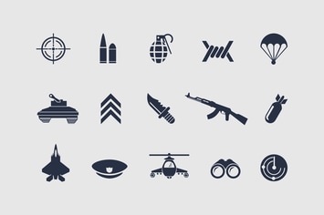 12 Military Icons