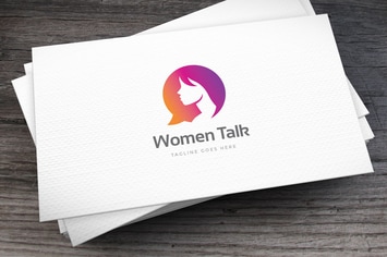 Women Talk Logo Template