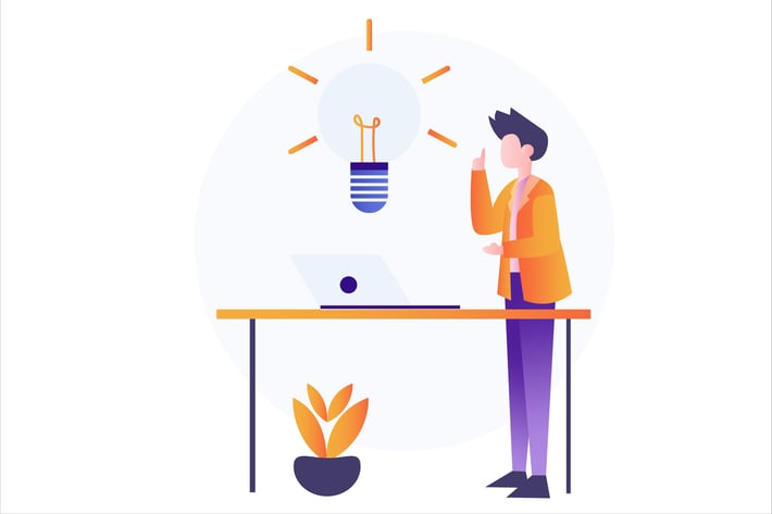 Investment Idea Flat Vector Illustration