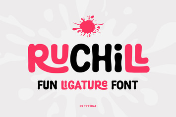 Ruchill – Fun Ligature Font