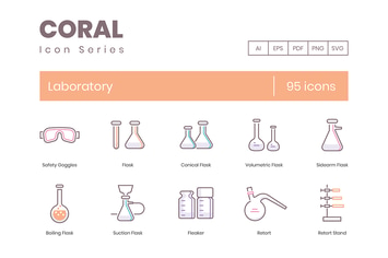 95 Laboratory Icons