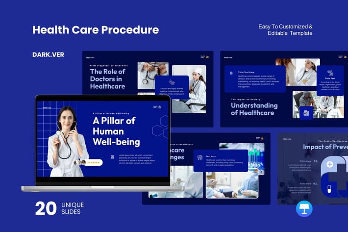 Health Care Procedure Dark Ver. - Keynote Template