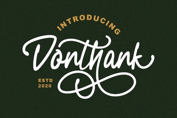 Donthank - Script Typeface