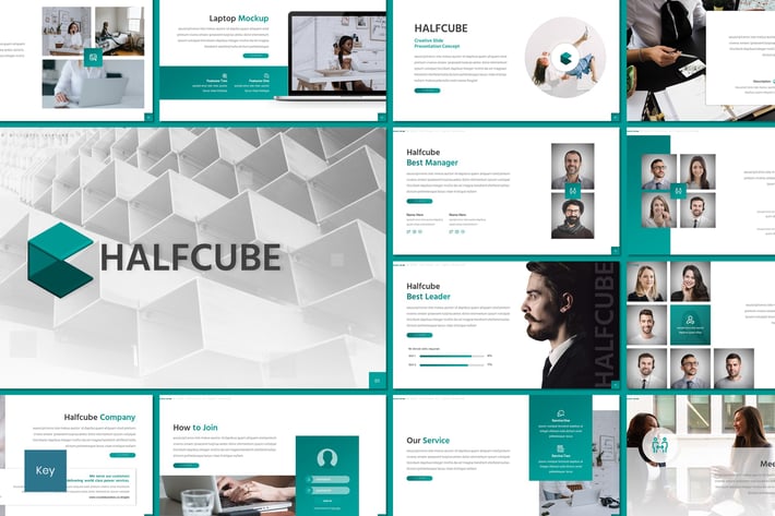 Halfcube - Business Keynote Template