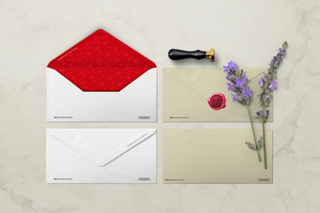 Envelope Mockup Invitation Wax Seal