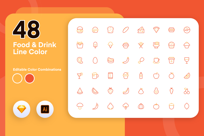 Food & Drink Line Color 