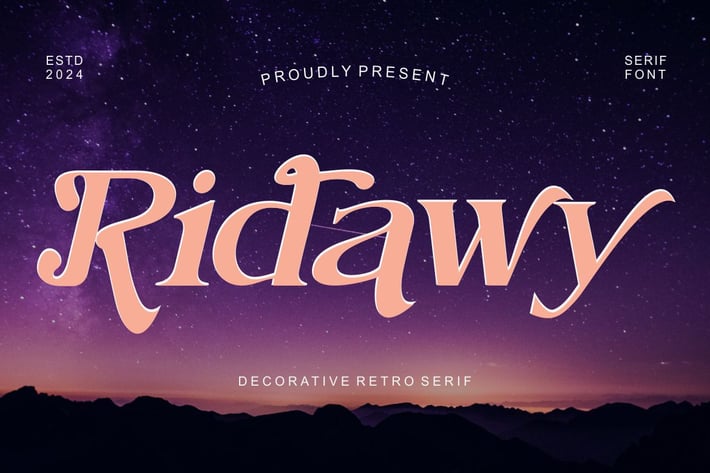 Ridawy - Decorative Modern Serif