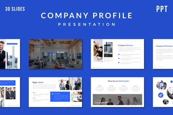 Company Profile Presentation Template - (PPT)
