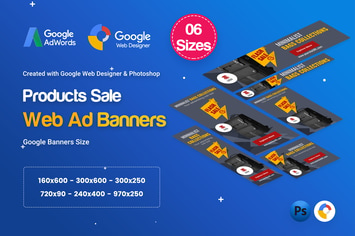 Product Sale Banners HTML5 D8 Ad - GWD & PSD