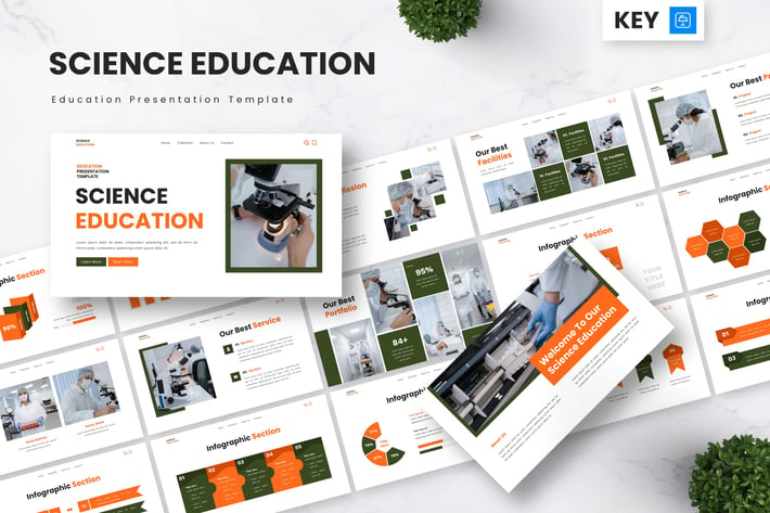Science Education - Education Keynote Templates