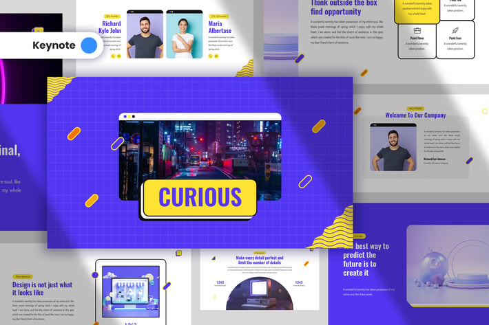 Curious Creative Keynote Template