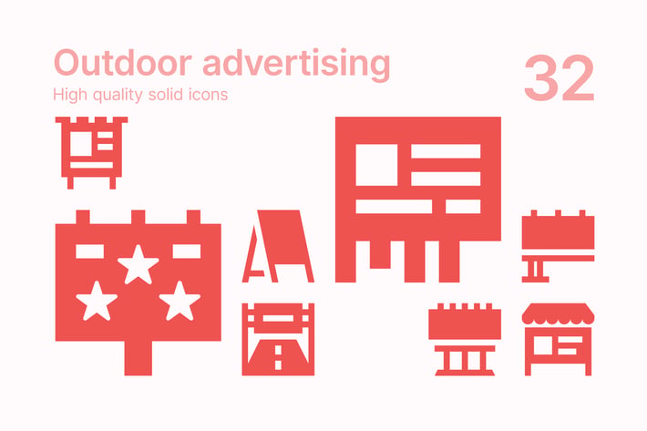 Outdoor Advertising Icons