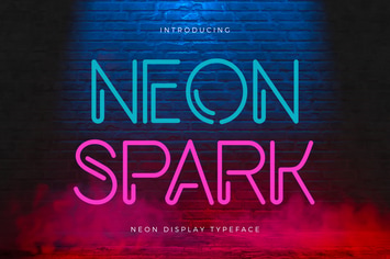 Neon Spark - Y2k Neon Font