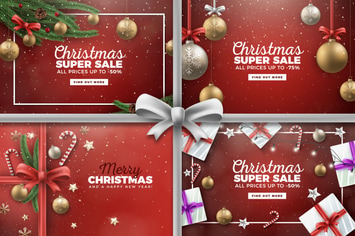 Merry Christmas Vector Backgrounds