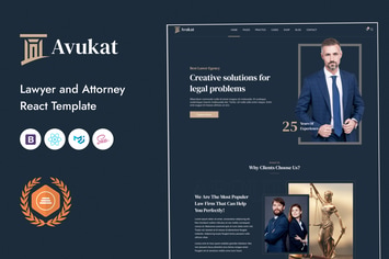 Avukat – Lawyer and Attorney React Template