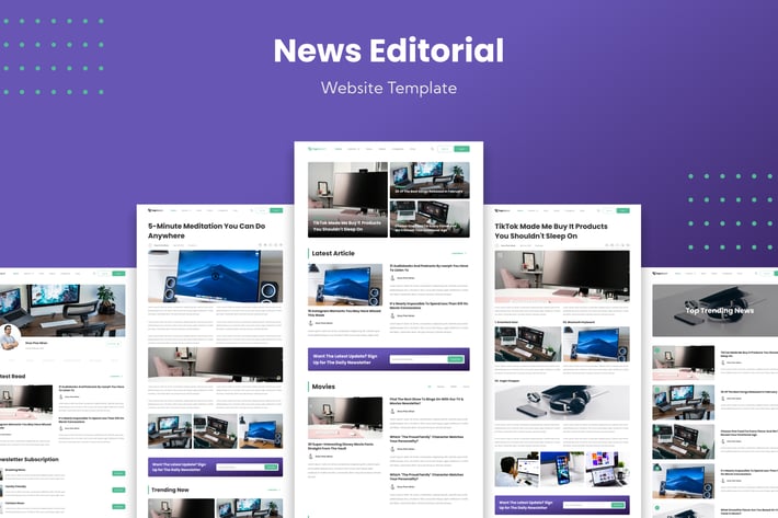News Editorial Website Template