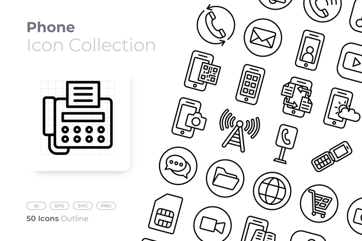 Phone Outline Icon