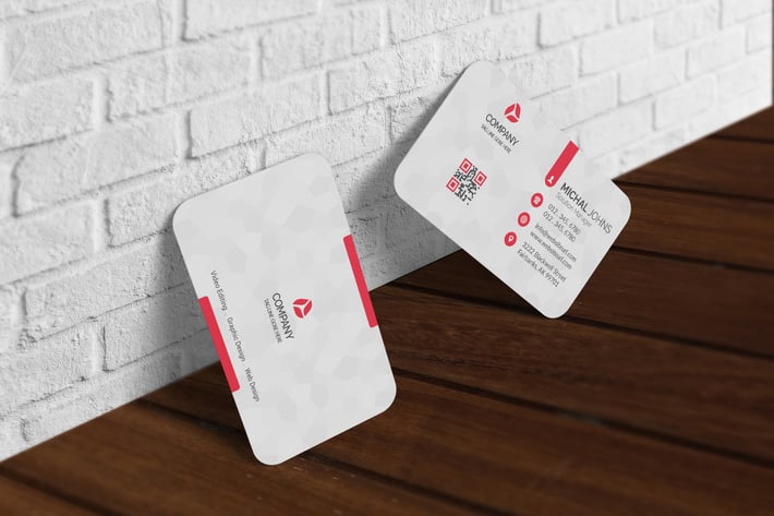 Realistic Business Card Mockup V3