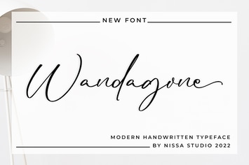 Wandagone - Signature Font