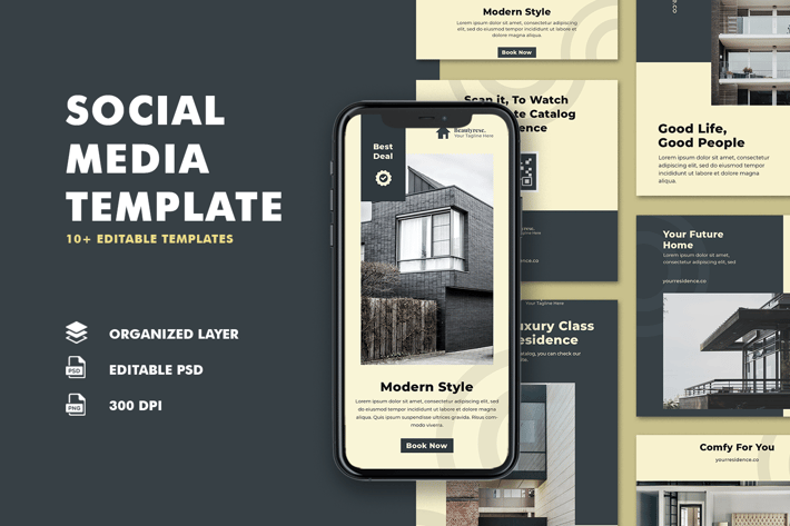 Instagram Templates - Residence