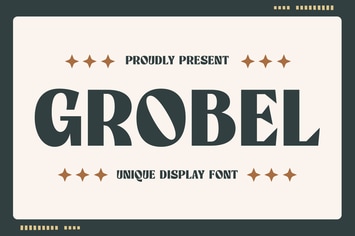 Grobel - Unique Display Font
