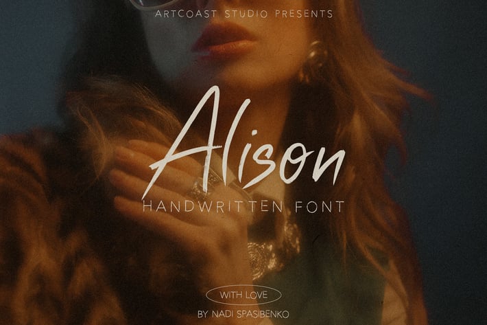 Alison Handwritten Font Duo