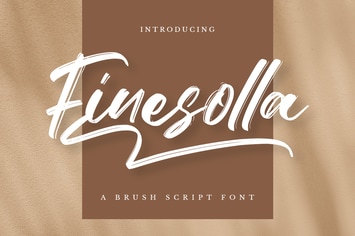 Finesolla - Brush Font