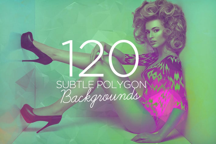 120 Subtle Polygon Backgrounds