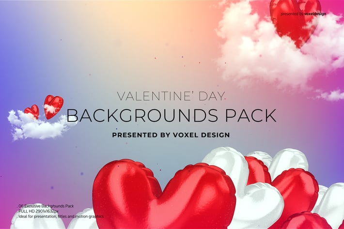 Valentine's Day Backgrounds Pack