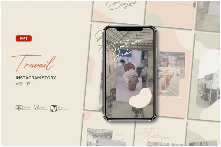 Travail Instagram Story - PPT