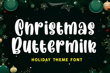 Christmas Buttermilk - Christmas Font