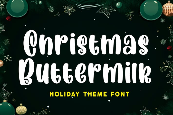 Christmas Buttermilk - Christmas Font