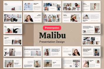 Malibu - Lookbook Presentation Template Powerpoint