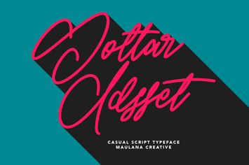Gottar Adsset Signature Brush Font