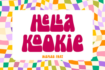 Hella Kookie - 70s Retro-Modern Display Font