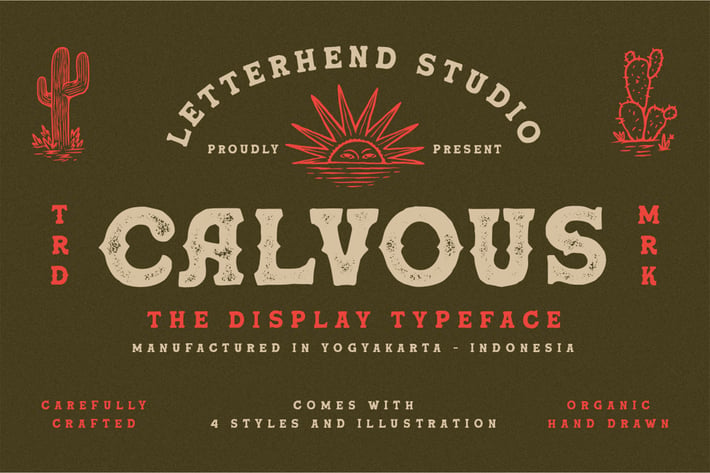 Calvous - Slab Serif Typeface