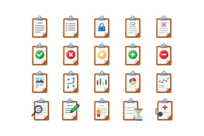 20 Clipboard icons