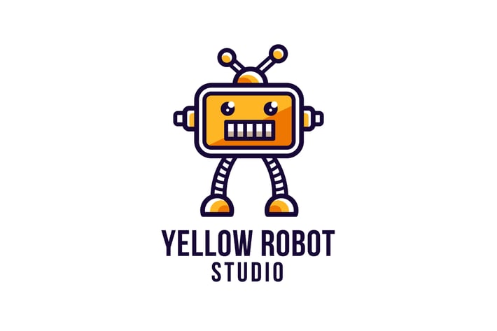 Yellow Robot Studio Logo Template