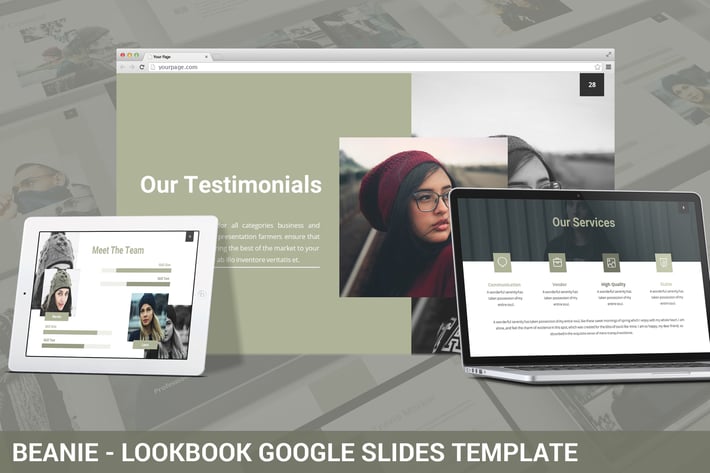 Beanie - Lookbook Google Slides Template