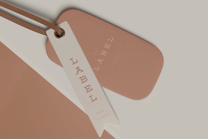Label Price Tag Mockup