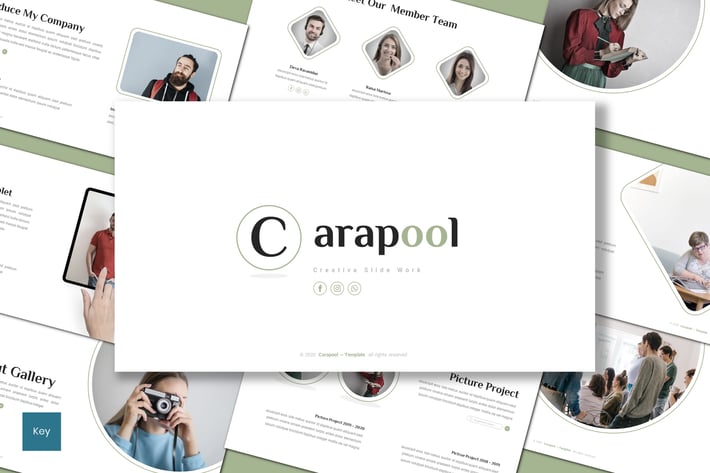 Carapool - Minimalist Keynote Template