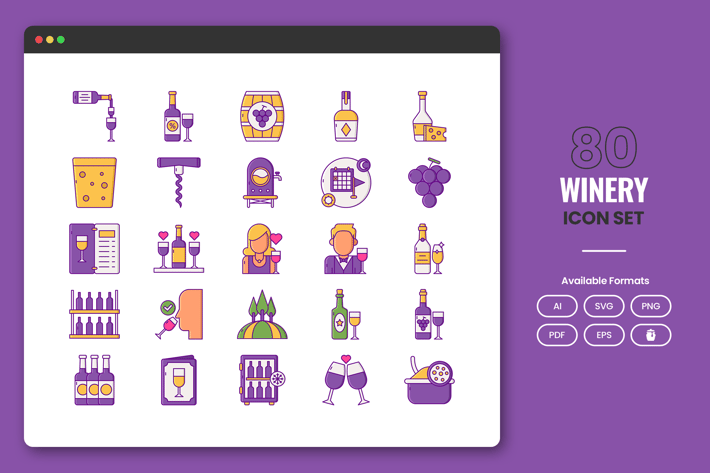 Winery Icons
