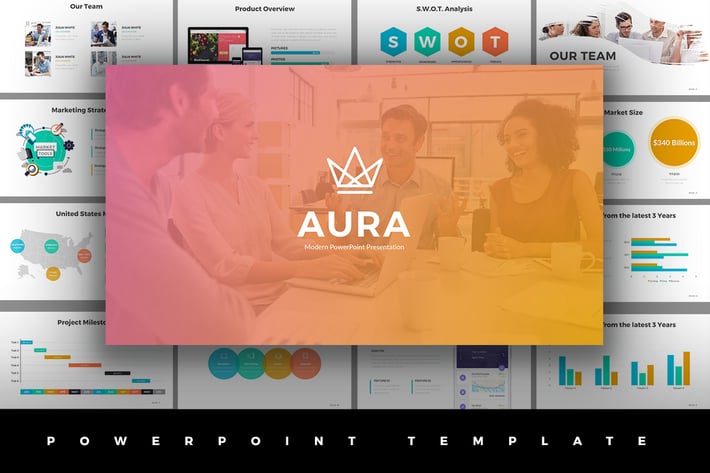 Aura Powerpoint Template