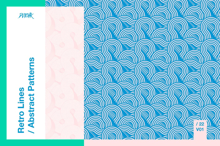Retro Lines / Abstract Patterns / V01